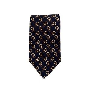 Christian Dior Logo Cravates All Silk Tie With Interlocking Pattern